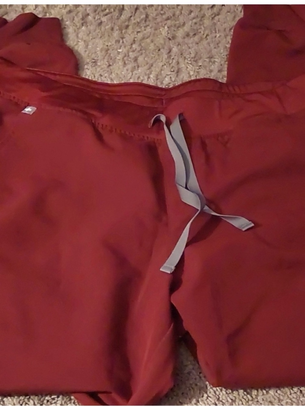 Figs XL Burgundy jogger bottoms